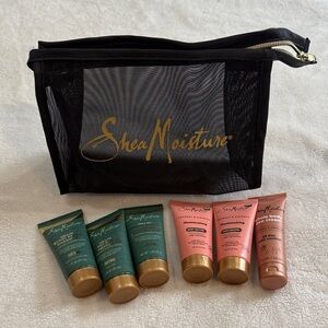 Shea Moisture Hair Care Set - Green, Pink, Gold